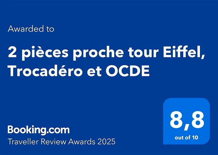 2 Pieces Proche Tour Eiffel, Trocadero Et Ocde